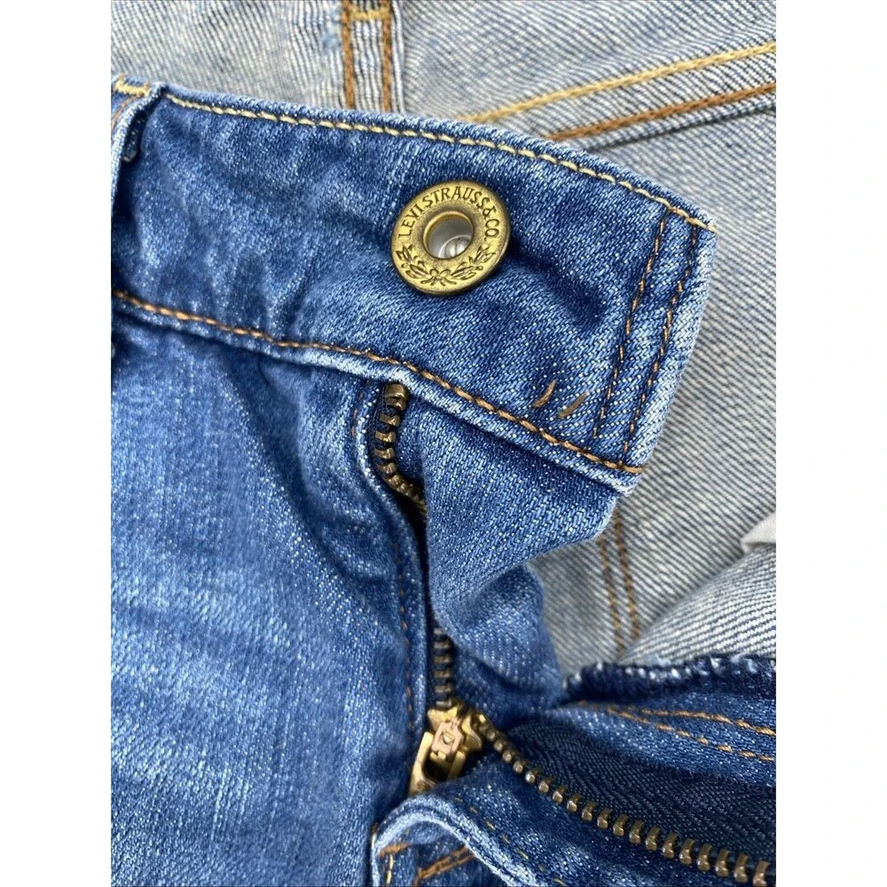 Levi's Demi Curve Flare Jeans Womens Blue Denim Low Rise Stretch 24x27 - Picture 7 of 14